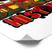 Ich bin schwarze Geschichte Juneteente Black Melan Poster (Ecke)