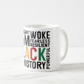 Ich bin schwarze Geschichte Kaffeetasse (VorderseiteRechts)