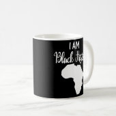 Ich bin schwarze Geschichte Kaffeetasse (VorderseiteRechts)