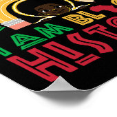 Ich bin schwarze Geschichte Kinder Jungs schwarze  Poster (Ecke)