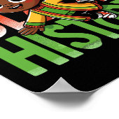 Ich bin schwarze Geschichte Kinder Jungs schwarze Poster (Ecke)