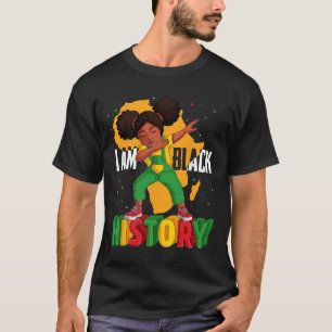 Ich bin schwarze Geschichte Kinder Mädchen Frauen  T-Shirt