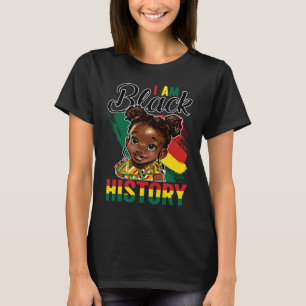 Ich bin schwarze Geschichte Little Melanin Prinzen T-Shirt