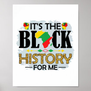 Ich bin schwarze Geschichte Melanin Männer Frauen Poster