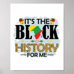 Ich bin schwarze Geschichte Melanin Männer Frauen  Poster