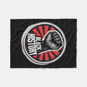 Ich bin schwarze Geschichte Monat afrikanischen St Fleecedecke (Vorderseite (Horizontal))