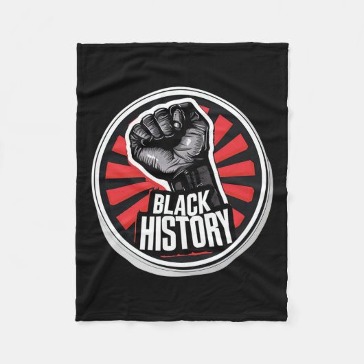 Ich bin schwarze Geschichte Monat afrikanischen St Fleecedecke (Vorderseite)