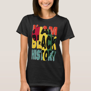 Ich bin schwarze Geschichte Monat stolzer Afrikane T-Shirt