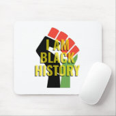 Ich bin schwarze Geschichte Mousepad (Mit Mouse)