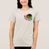 Ich bin schwarze Geschichte panafrikanische Flagge Tri-Blend Shirt (Vorderseite)