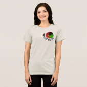 Ich bin schwarze Geschichte panafrikanische Flagge Tri-Blend Shirt (Vorderseite voll)