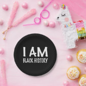 Ich bin schwarze Geschichte Pappteller (Party)