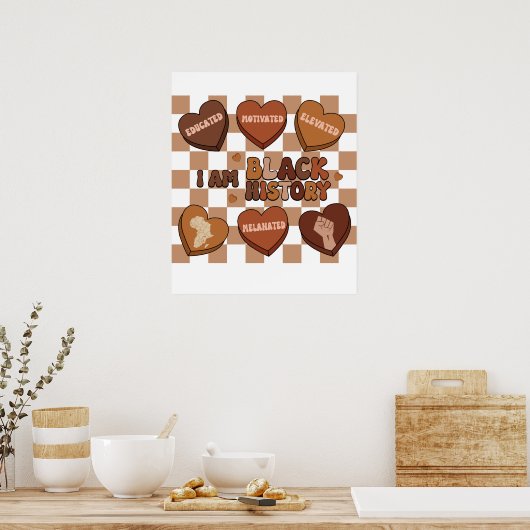 Ich bin schwarze Geschichte Poster (Küche)