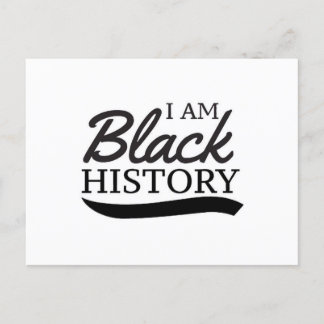 Ich bin schwarze Geschichte Postkarte