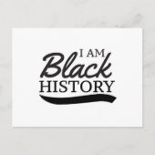 Ich bin schwarze Geschichte Postkarte (Vorderseite)