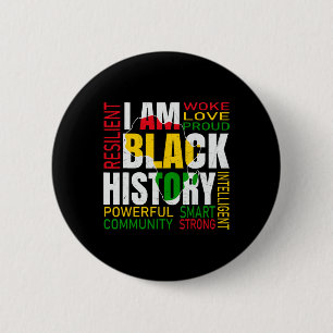 Ich bin Schwarze Geschichte Schwarze Geschichte Mo Button