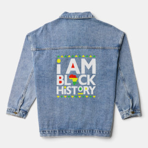 Ich bin schwarze Geschichte Schwarze Geschichte Mo Jeansjacke