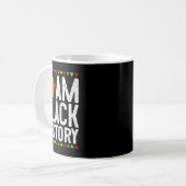 Ich bin schwarze Geschichte Schwarze Geschichte Mo Kaffeetasse (Vorderseite Links)
