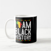 Ich bin schwarze Geschichte Schwarze Geschichte Mo Kaffeetasse (Links)