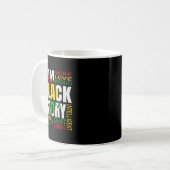 Ich bin schwarze Geschichte Schwarze Geschichte Mo Kaffeetasse (Vorderseite Links)
