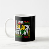 Ich bin schwarze Geschichte Schwarze Geschichte Mo Kaffeetasse (Links)