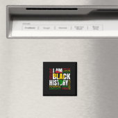 Ich bin schwarze Geschichte Schwarze Geschichte Mo Magnet (In Situ (Geschirrspüler))