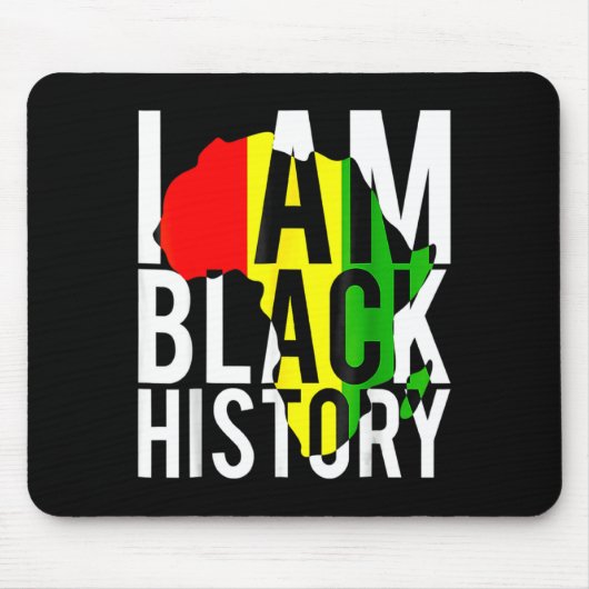 Ich bin Schwarze Geschichte Schwarze Geschichte Mo Mousepad (Vorne)