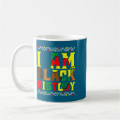 Ich bin schwarze Geschichte schwarze Geschichtsmon Kaffeetasse (Links)