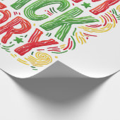 Ich bin schwarze Geschichte - schwarzer Aktivismus Geschenkpapier (Ecke)