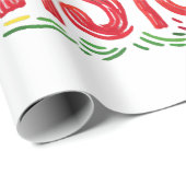 Ich bin schwarze Geschichte - schwarzer Aktivismus Geschenkpapier (Rolleneckpunkt)
