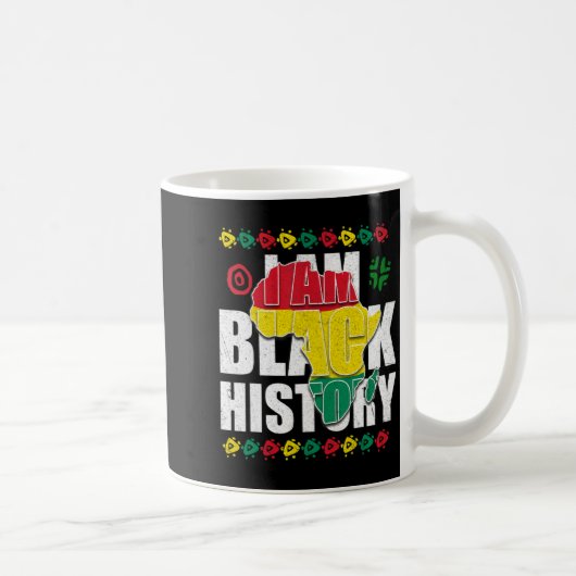 Ich bin schwarze Geschichte schwarzer Stolz Gesche Kaffeetasse (Rechts)