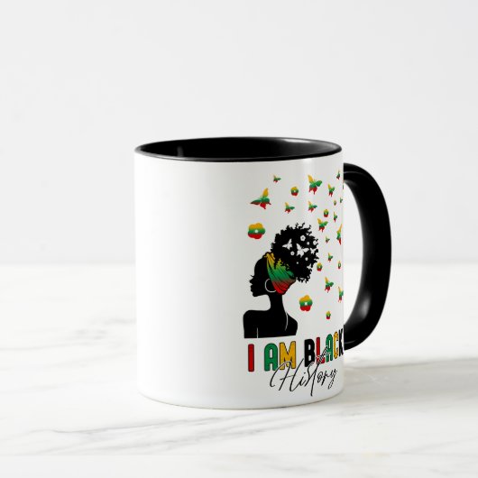 Ich bin schwarze Geschichte Tasse (VorderseiteRechts)