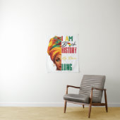 Ich bin schwarze Geschichte Wandteppich (Beispiel)