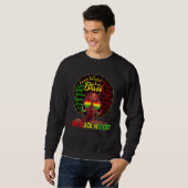 Ich bin schwarze Geschichtskönigin Melanin, Afrika Sweatshirt (Vorne ganz)