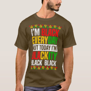 Ich bin schwarze schwarze afrikanische Männer Frau T-Shirt