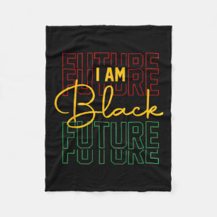 Ich bin schwarze Zukunft Afrikanisch-Amerikanische Fleecedecke