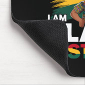 Ich bin Schwarzer Geschichte Afro-Junge Little Mel Mousepad (Ecke)
