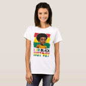 Ich bin Schwarzer Geschichte Afro-Junge Little Mel T-Shirt (Vorne ganz)