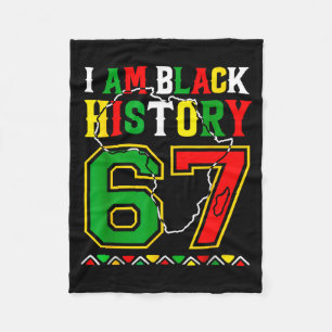 Ich bin Schwarzer Geschichtsmonat 67 Meme Afroamer Fleecedecke