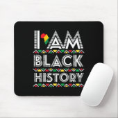 Ich bin Schwarzer Geschichtsmonat Afrika Aborigina Mousepad (Mit Mouse)
