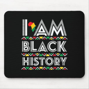 Ich bin Schwarzer Geschichtsmonat Afrika Aborigina Mousepad