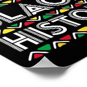 Ich bin Schwarzer Geschichtsmonat Afrika Aborigina Poster (Ecke)