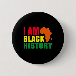 Ich bin Schwarzer Geschichtsmonat Afrika Grafik Button
