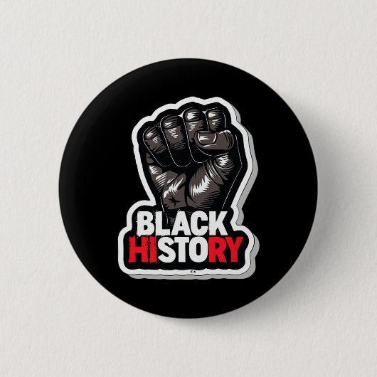 Ich bin Schwarzer Geschichtsmonat Afrikanischer St Button (Vorderseite)