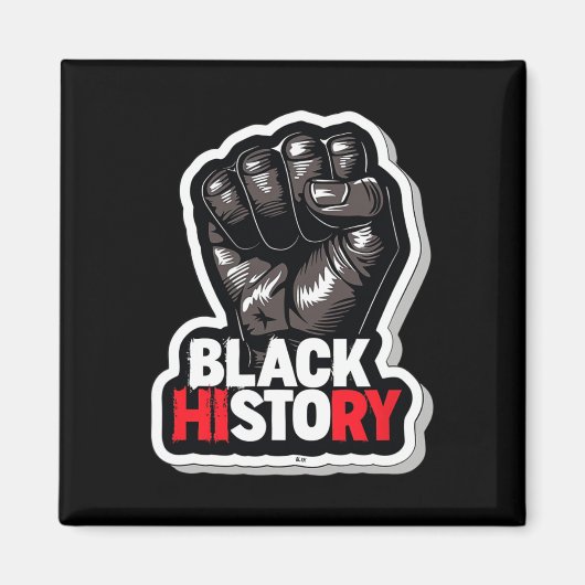 Ich bin Schwarzer Geschichtsmonat Afrikanischer St Magnet (Vorne)