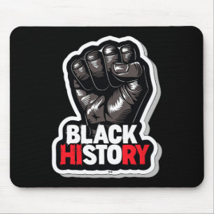 Ich bin Schwarzer Geschichtsmonat Afrikanischer St Mousepad