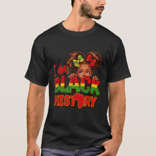 Ich bin Schwarzer Geschichtsmonat Afroamerikaner A T-Shirt