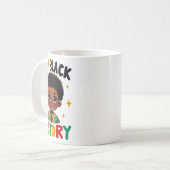 Ich bin Schwarzer Geschichtsmonat Afroamerikanisch Kaffeetasse (Vorderseite Links)