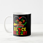Ich bin Schwarzer Geschichtsmonat Afroamerikanisch Kaffeetasse (Links)