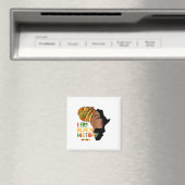 Ich bin Schwarzer Geschichtsmonat Afroamerikanisch Magnet (In Situ (Geschirrspüler))